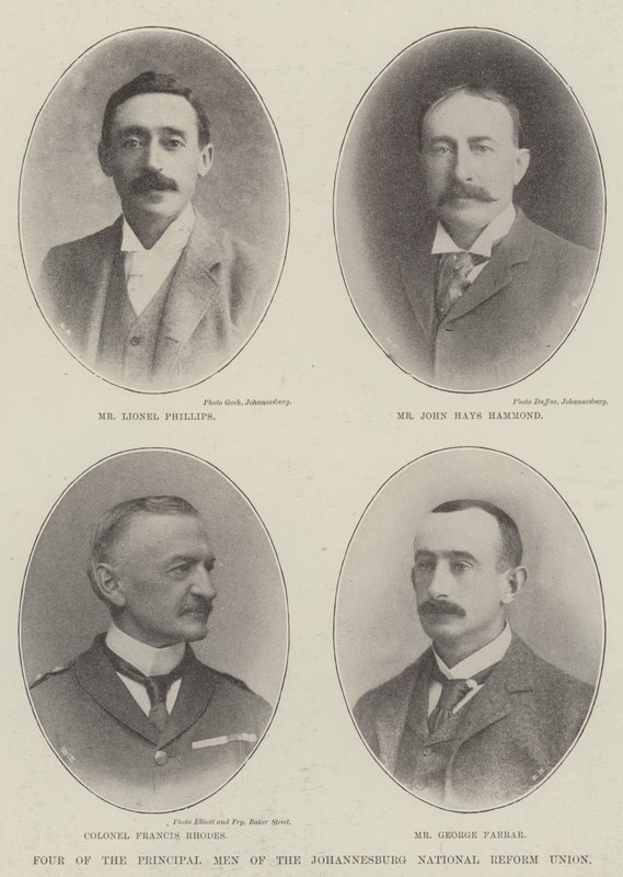 Quatro dos principais homens da União Nacional Reforma de Joanesburgo de English Photographer