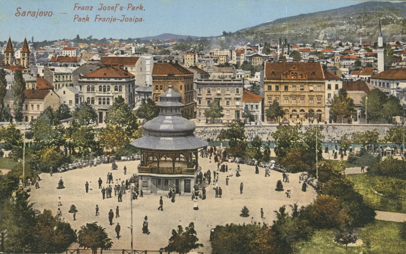 Franz Josef Park, Sarajevo (foto a cores) de English Photographer