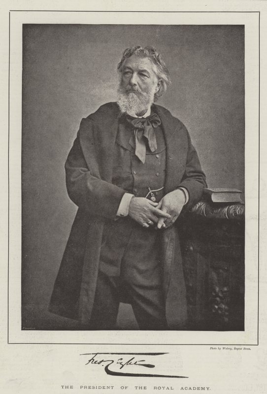 Frederic Leighton, o presidente da Royal Academy de English Photographer