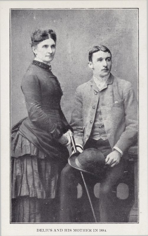 Frederico Delius e sua mãe em 1884 de English Photographer