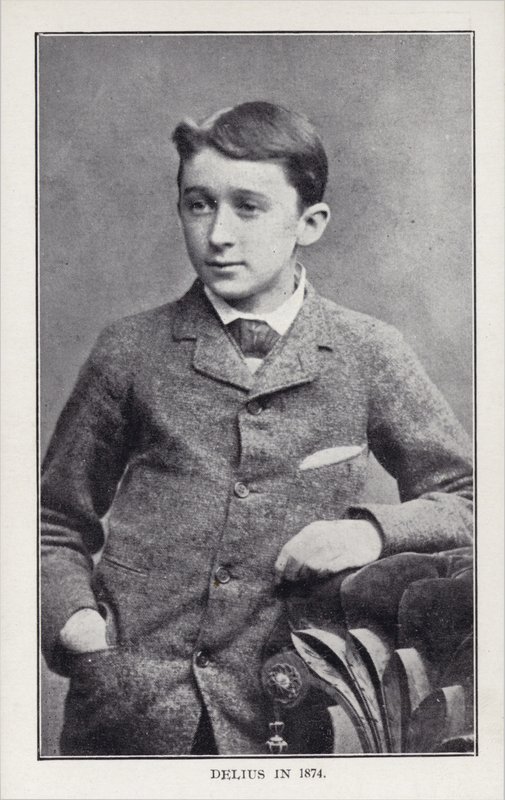 Frederick Delius em 1874 de English Photographer