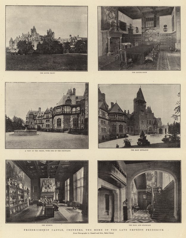 Castelo de Friedrichshof, Cronberg, o lar da imperatriz tardia Frederick de English Photographer