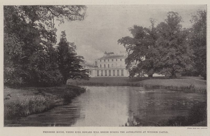 Casa Frogmore, onde o rei Edward residirá durante as alterações no Castelo de Windsor de English Photographer