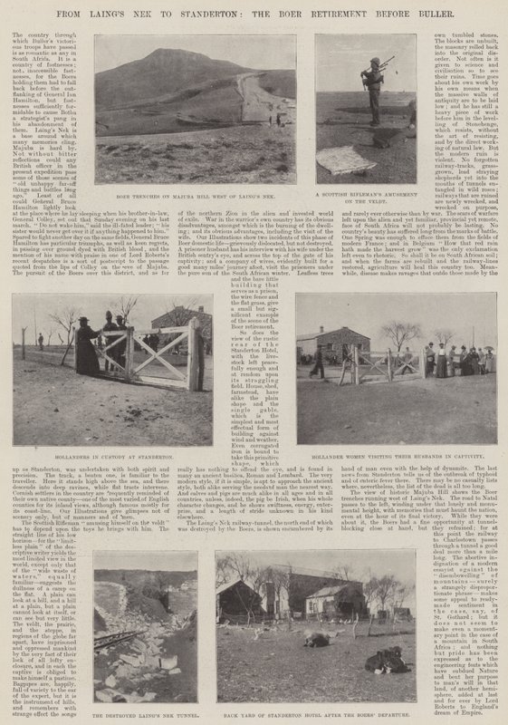 De Laings Nek a Standerton, a aposentadoria de Boer antes de Buller de English Photographer