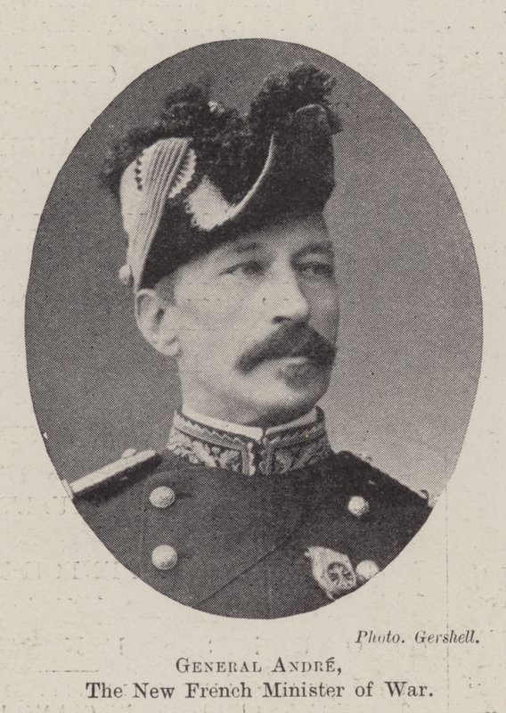 General Andre, o novo ministro francês da guerra de English Photographer