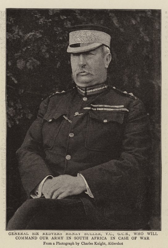 General Sir Redvers Henry Buller, VC, GCB, que comandará nosso exército na África do Sul em caso de guerra de English Photographer