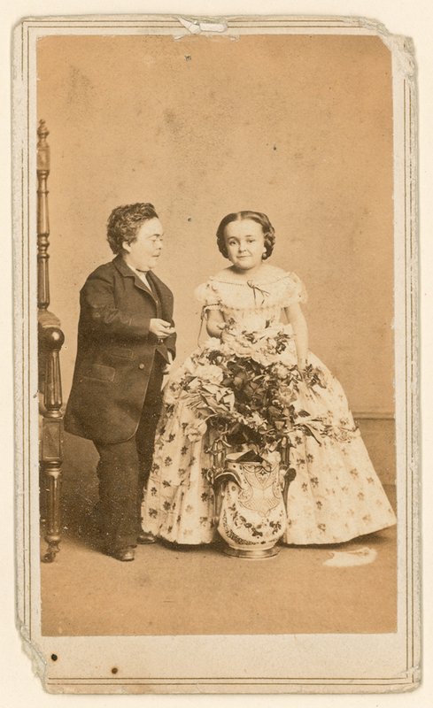 General Tom Thumb e sua esposa de English Photographer