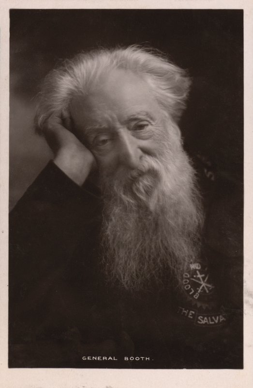 General William Booth, fundador do Exército de Salvação (fotografia a preto e branco) de English Photographer