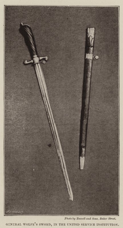 General Wolfes Sword, na United Service Institute de English Photographer