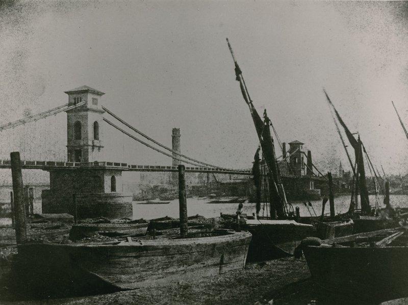 Vista geral da ponte Hungerford de English Photographer