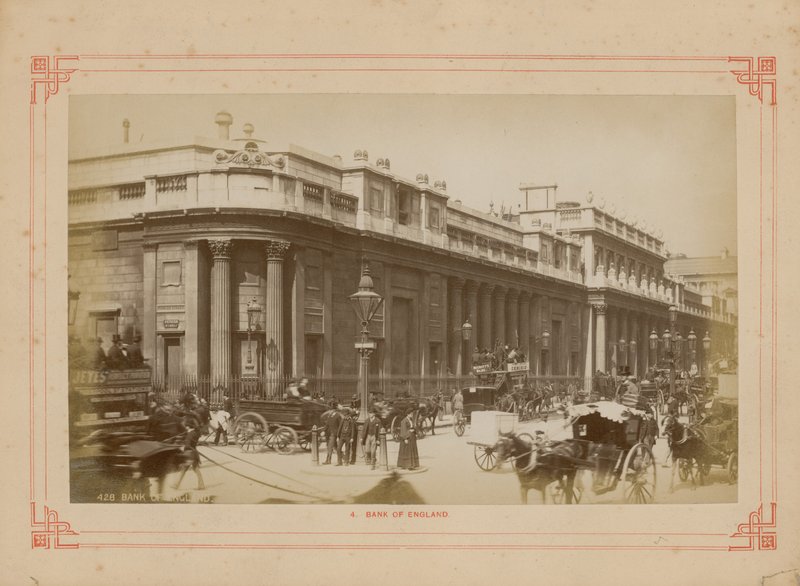 Visão geral do Banco da Inglaterra de English Photographer