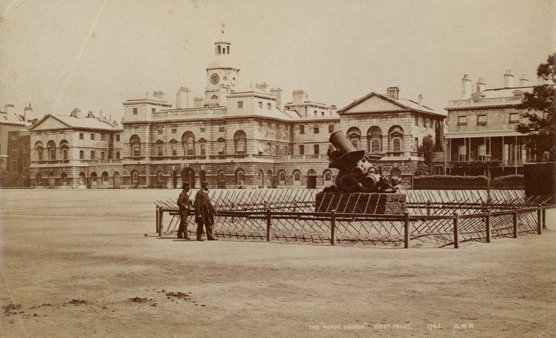 Vista geral do desfile de Horse Guards Parade de English Photographer