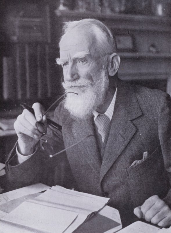 George Bernard Shaw (foto a p/b) de English Photographer