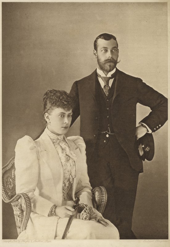George, duque de York e sua esposa, princesa Mary de Teck de English Photographer