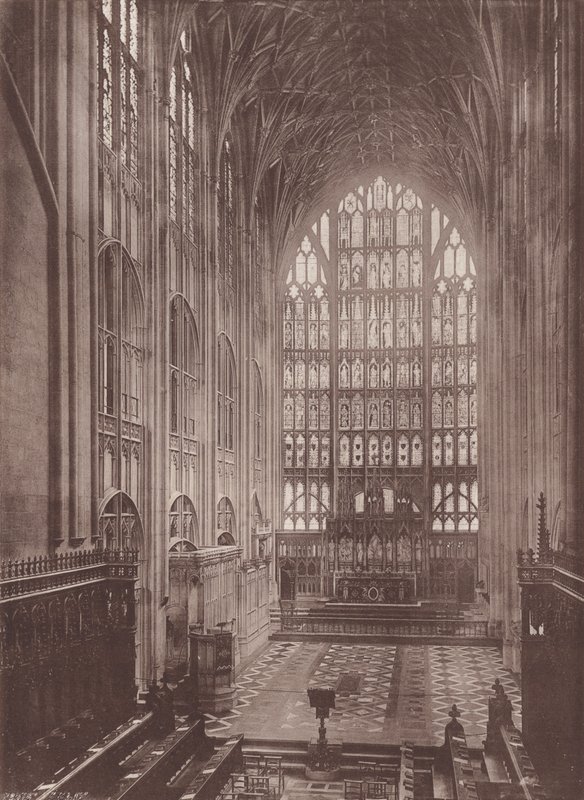 Gloucester: A Catedral, Coro Oriental (foto a p/b) de English Photographer