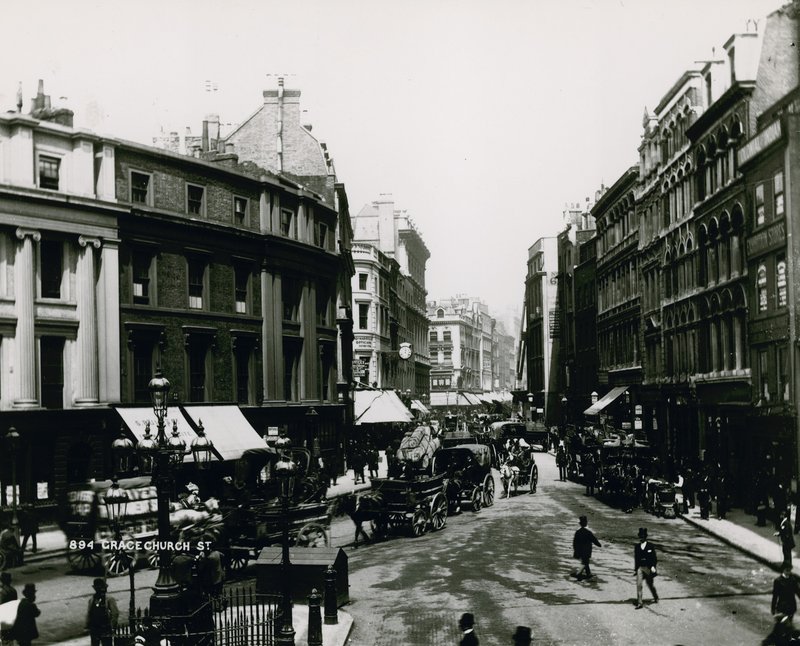 Grace Church Street, em Londres de English Photographer