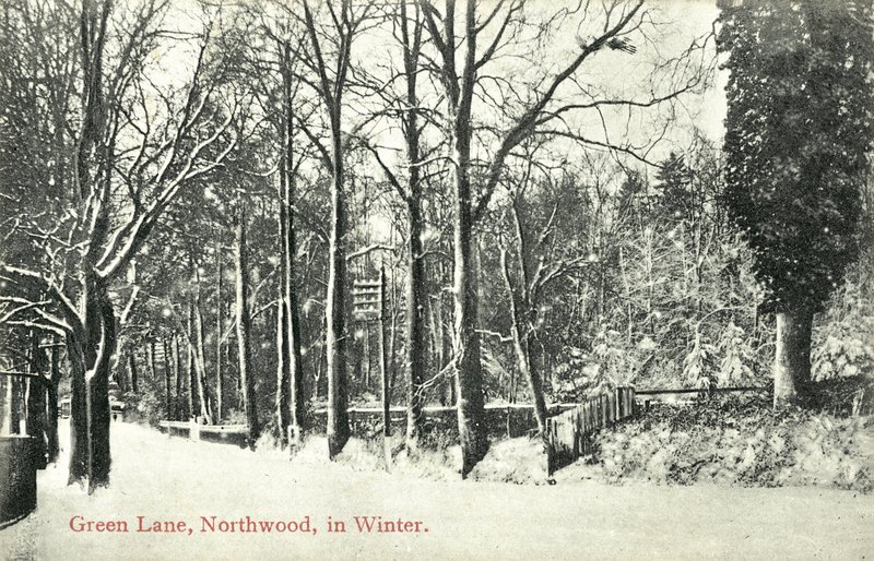 Green Lane, Northwood (foto a p/b) de English Photographer