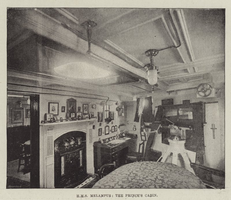 HMS Melampus, o Cabine Princes de English Photographer