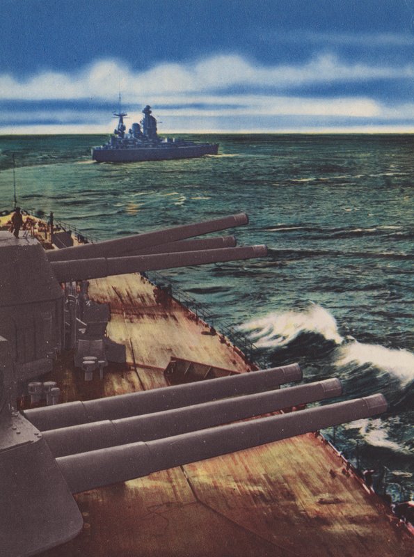 HMS Nelson e HMS Rodney (fotografia a cores) de English Photographer