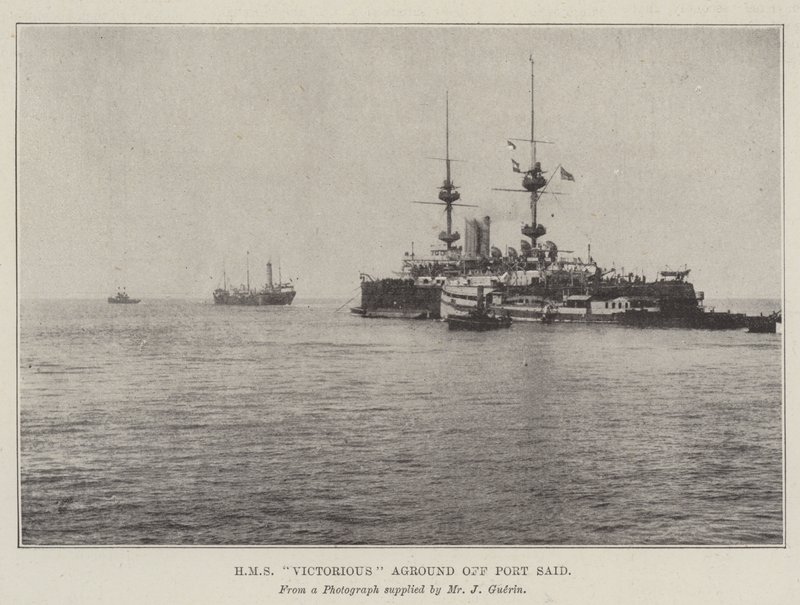 HMS vitorioso encalhado em Port Said de English Photographer