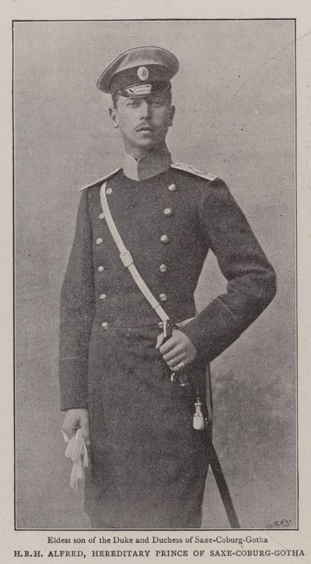 SAR Alfred, príncipe hereditário de Saxe-Coburgo-Gotha de English Photographer