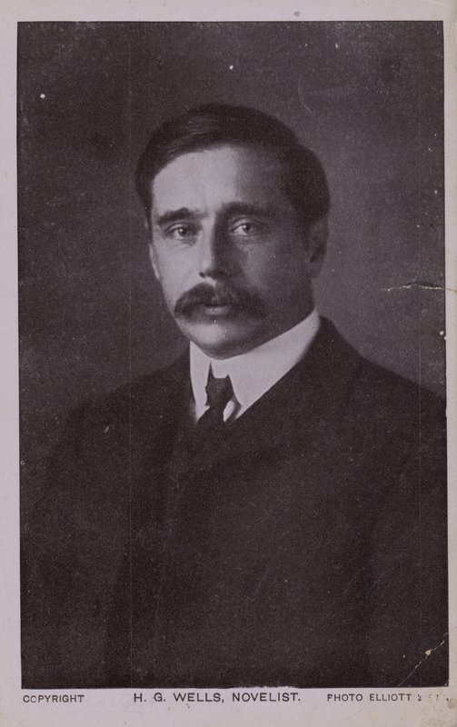 HG Wells (1866-1946), romancista inglês de English Photographer