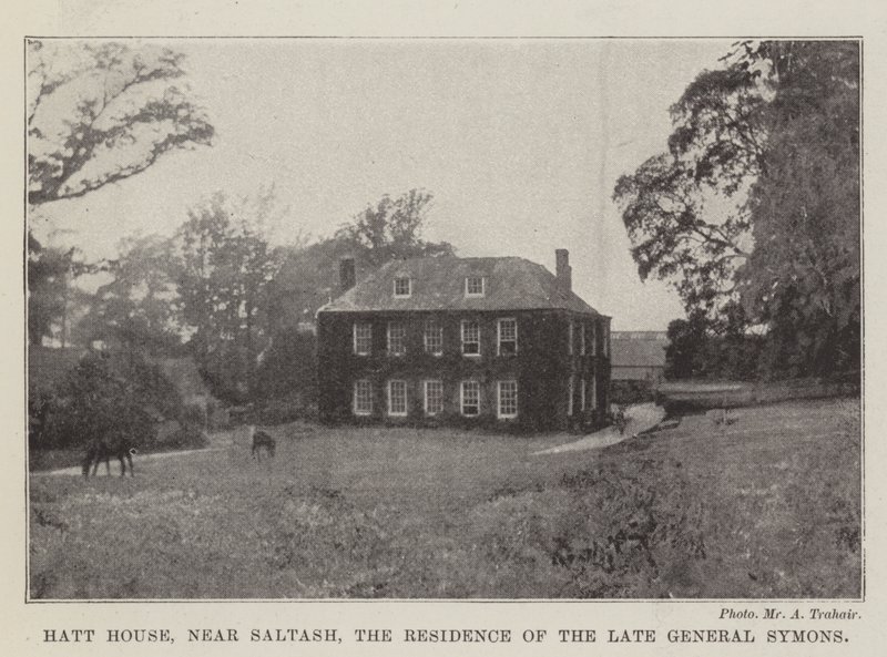 Hatt House, perto de Saltash, a residência do falecido General Symons de English Photographer