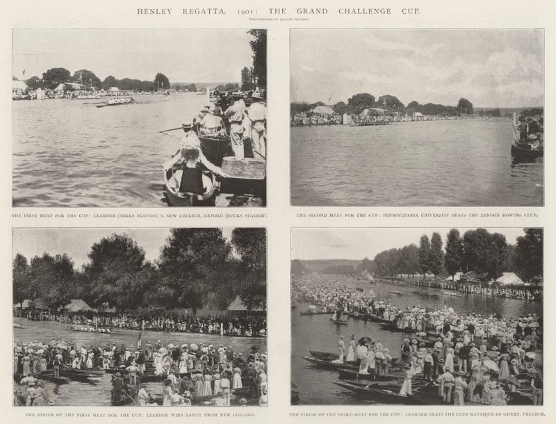 Henley Regatta, 1901, o Grand Challenge Cup de English Photographer