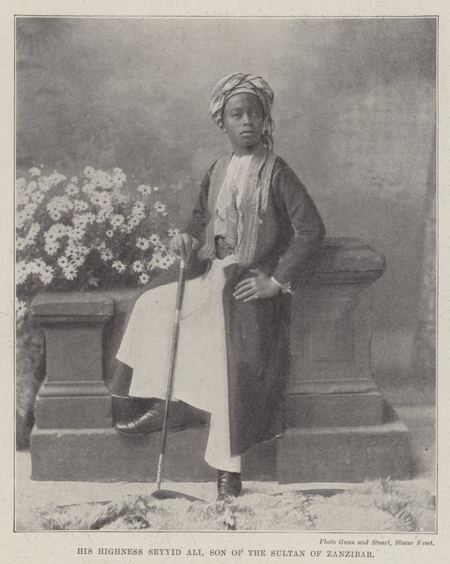 Sua Alteza Seyyid Ali, Filho do Sultão de Zanzibar de English Photographer