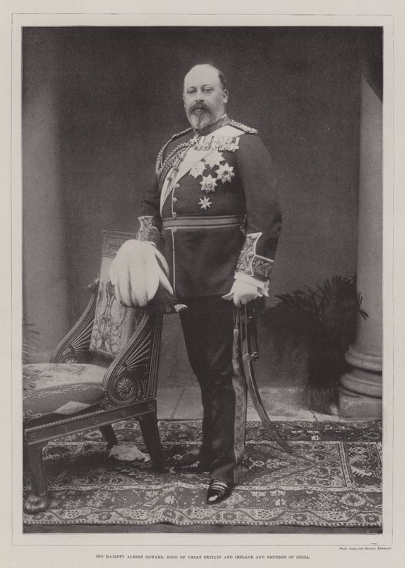 Sua Majestade Albert Edward, Rei da Grã-Bretanha e Irlanda e Imperador da Índia de English Photographer