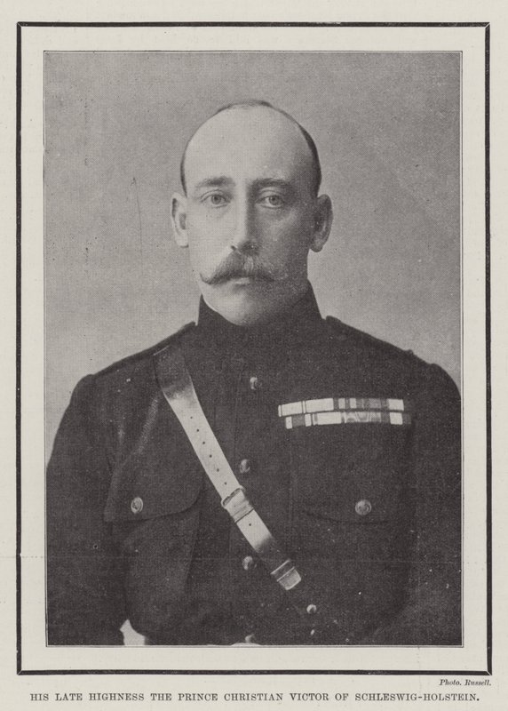 Sua Alteza Maior, o Príncipe Cristão Victor de Schleswig-Holstein de English Photographer