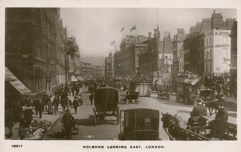 Holborn olhando para o leste, Londres de English Photographer