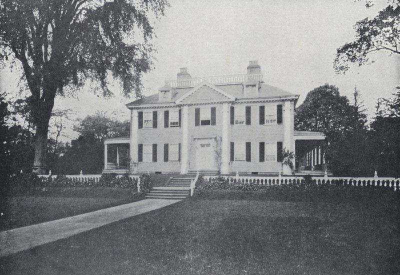 Casa de Henry Wadsworth Longfellow, Cambridge, Massachusetts (foto a p/b) de English Photographer