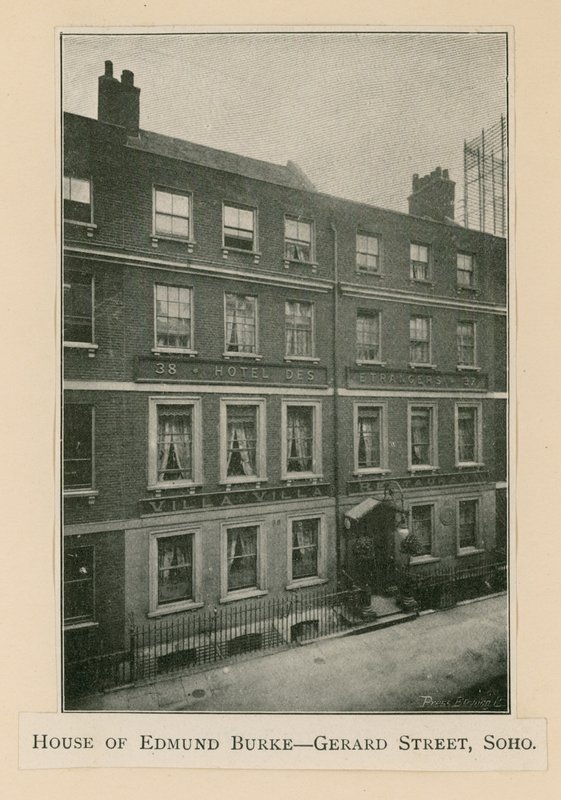 Casa de Edmund Burke, 37 Gerrard Street de English Photographer