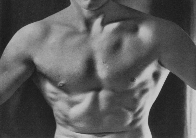 Ilustração para O Corpo Masculino (foto a p/b) de English Photographer