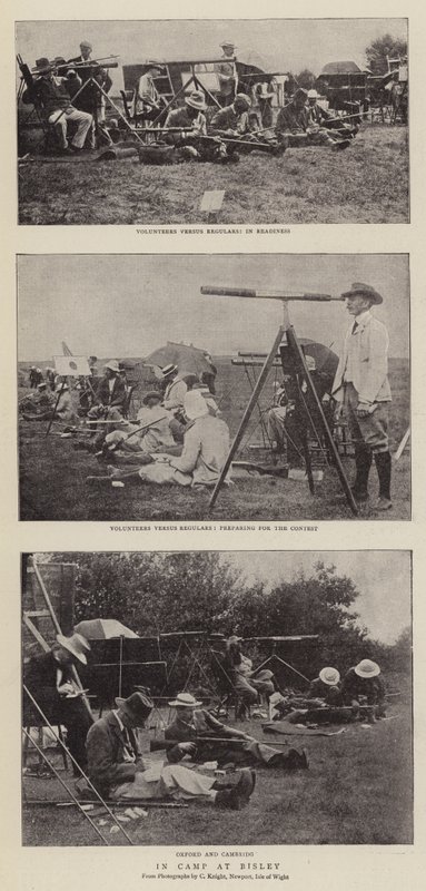 No acampamento em Bisley de English Photographer
