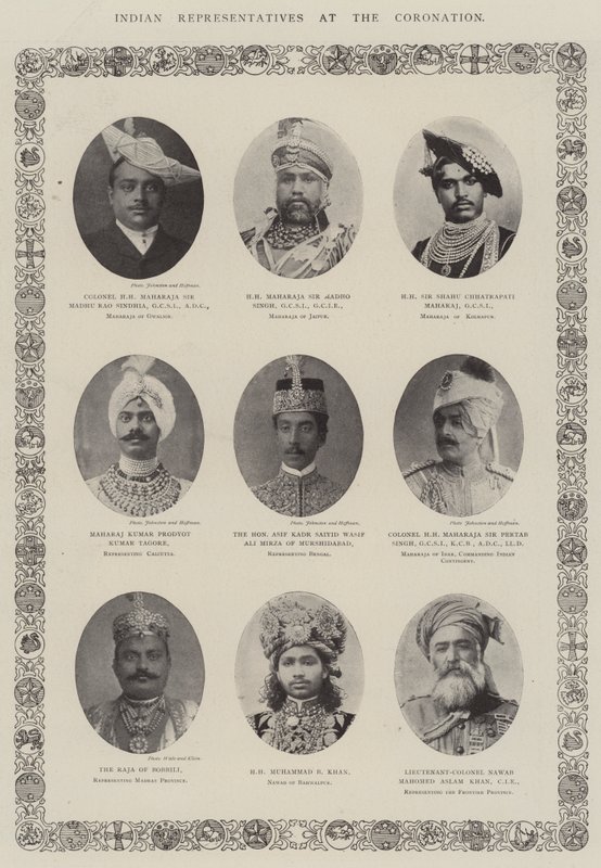 Representantes indianos na coroação de English Photographer