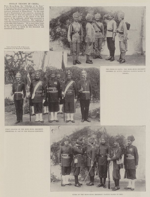 Tropas indianas na China de English Photographer