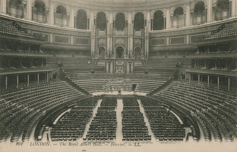 Interior, de, a, real, albert, corredor, londres de English Photographer