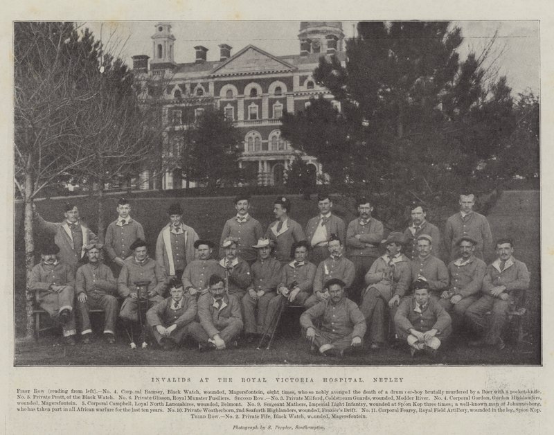 Inválidos no Royal Victoria Hospital, Netley de English Photographer
