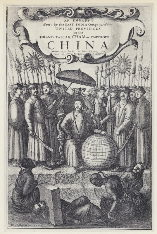 J Nieuhof, Uma Embaixada enviada pela East India Company para a China, Tr J Ogilby 1673 (foto a p/b) de English Photographer