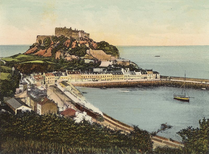 Jersey: Castelo do Monte Orgueil (foto colorida) de English Photographer