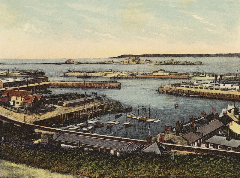 Jersey: The Harbour, St Helier (foto a cores) de English Photographer