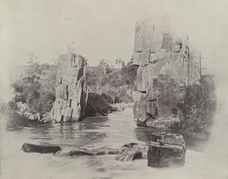 Pilar de empregos, Corra Lynn, perto de Launceston de English Photographer