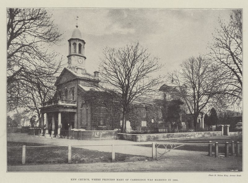 Kew Church, onde a princesa Mary de Cambridge se casou em 1866 de English Photographer
