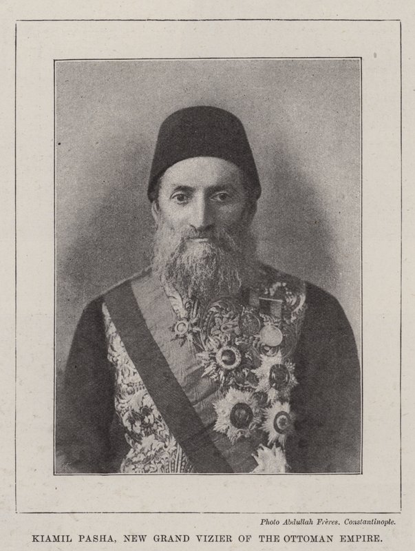 Kiamil Pasha, Novo Grande Vizir do Império Otomano de English Photographer