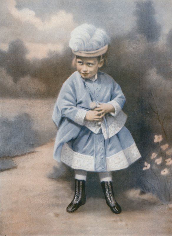 Rei George V quando criança, Sandringham, Norfolk, 1868 de English Photographer