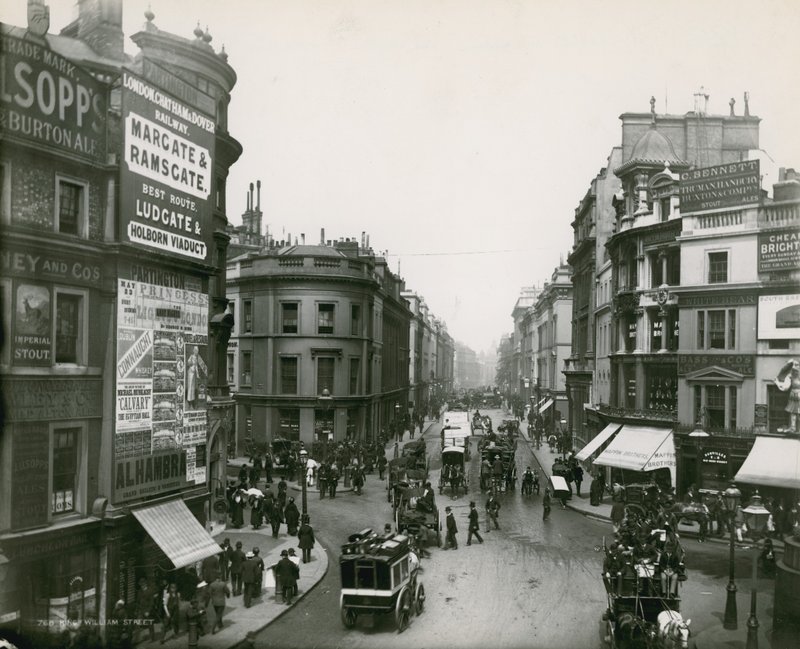 King William Street, em Londres de English Photographer