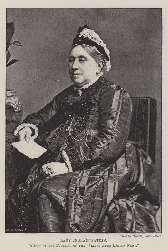 Lady Ingram-Watkin, Viúva do Fundador da Illustrated London News de English Photographer