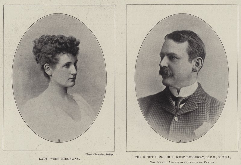 Lady West Ridgeway e o honrado senhor Joseph West Ridgeway de English Photographer